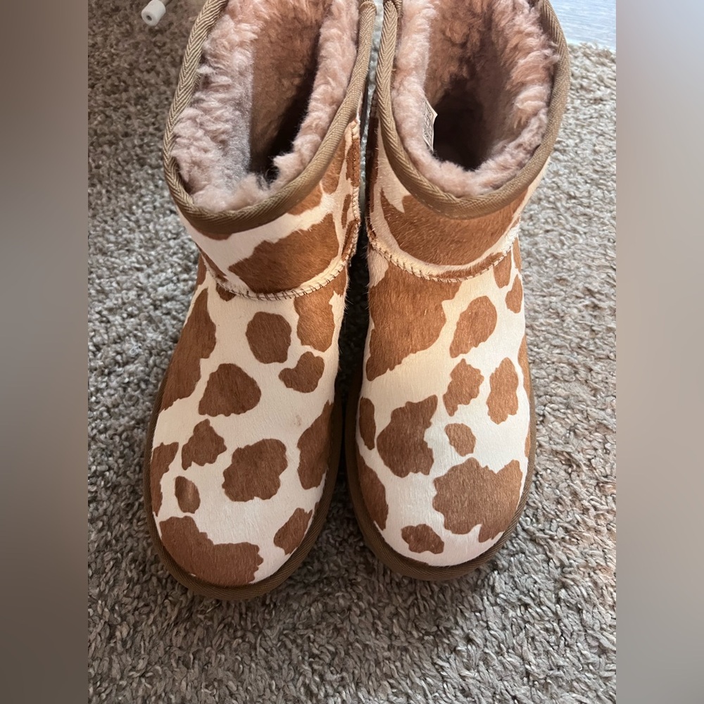 UGG Cow Print Boots